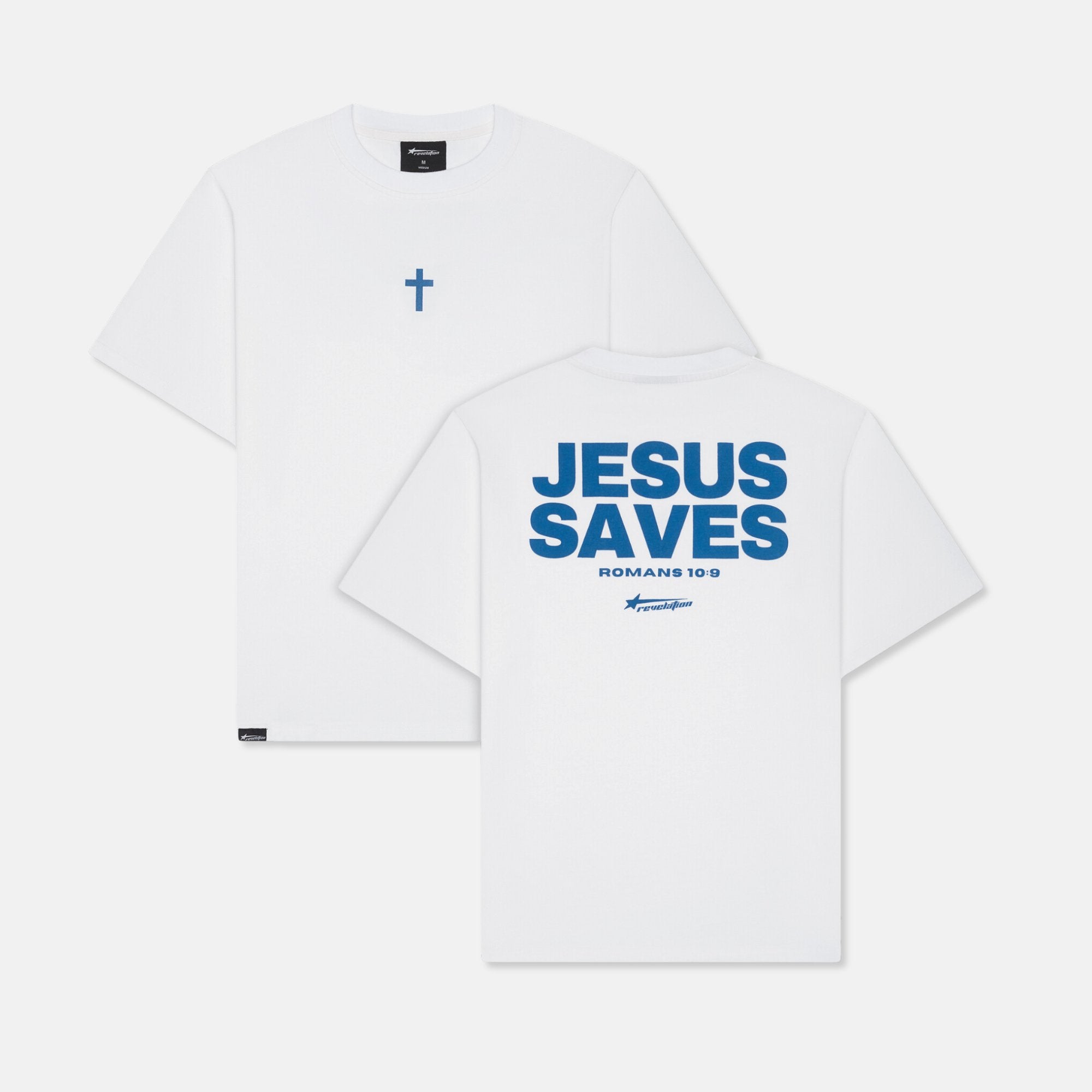 JESUS SAVES TEE | CHRISTIAN T-SHIRTS – Revelation Apparel