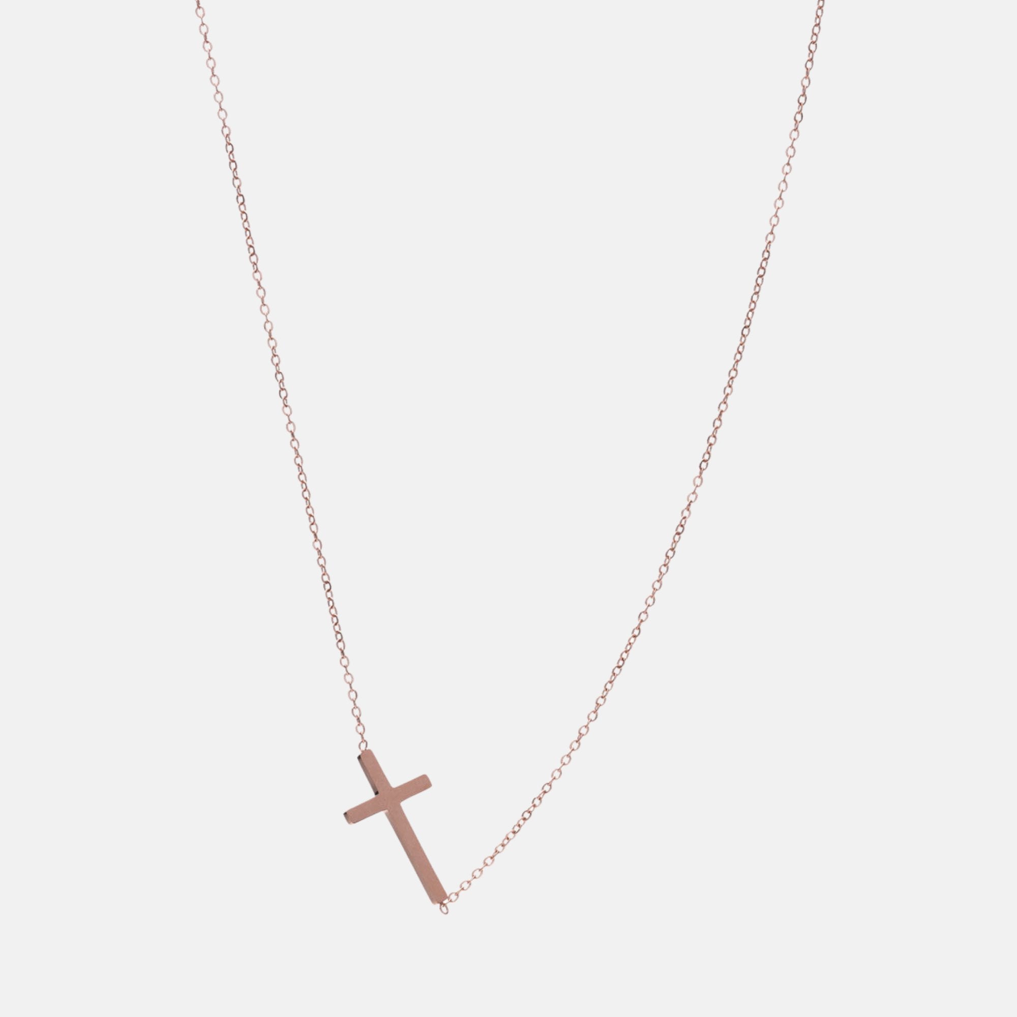 Cross Cable Chain Necklace - Revelation Apparel