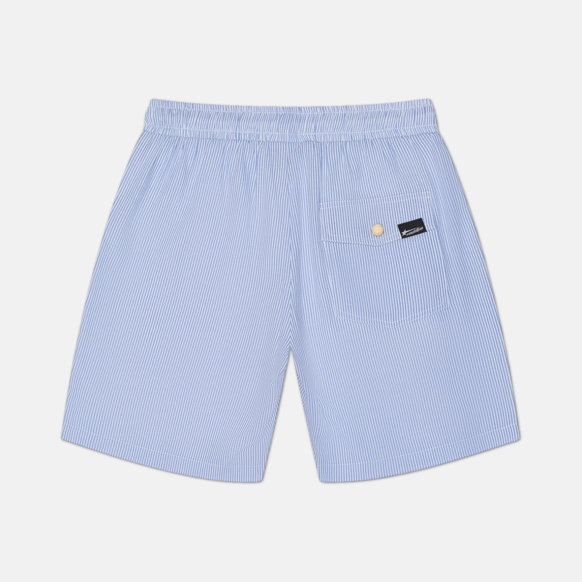 CROSS STRIPED SWIM SHORTS - Revelation Apparel