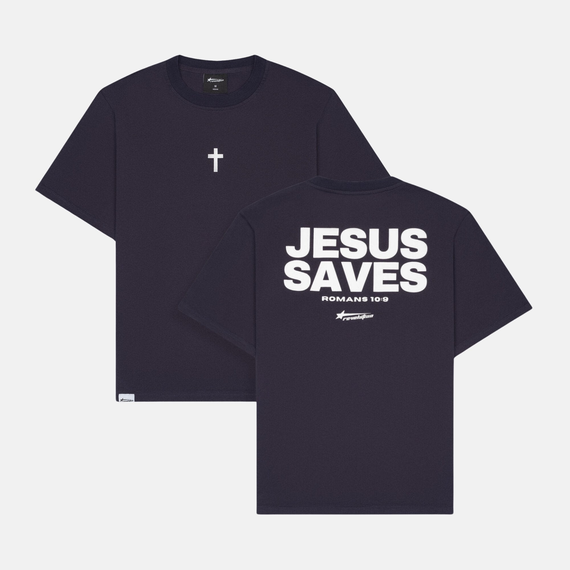 Romans 10:9 JESUS SAVES Tee - Revelation Apparel